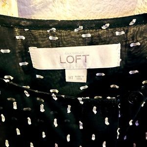 Sheer long sleeve Loft top